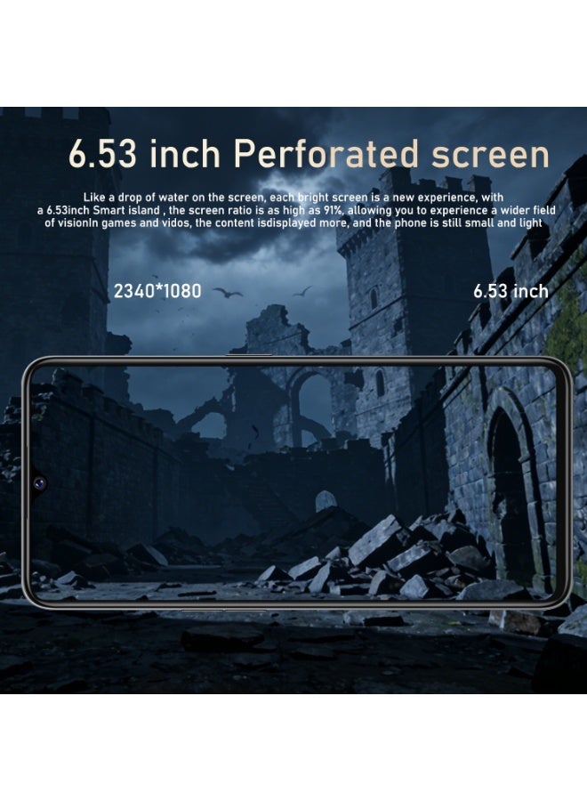  FUFFI هاتف ذكي M17 Pro، شاشة 6.53 بوصة، 8+256 جيجابايت، كاميرا 24+48 ميجابكسل، بطارية 4000 مللي أمبير، هاتف محمول غير مقفل يدعم جوجل بلاي - برتقالي - Image 4