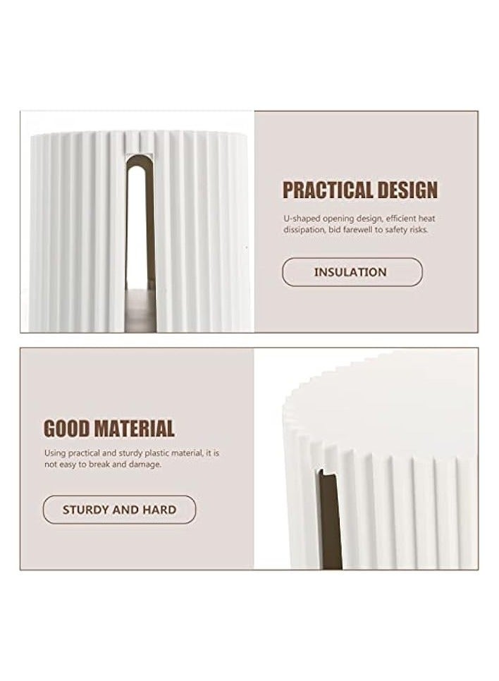 STOBOK Cable Management Box Heat Dissipation Cable Box Desktop Cable Storage Box Cable Organizer Box Electrical Cord Management Supplies White - Image 3