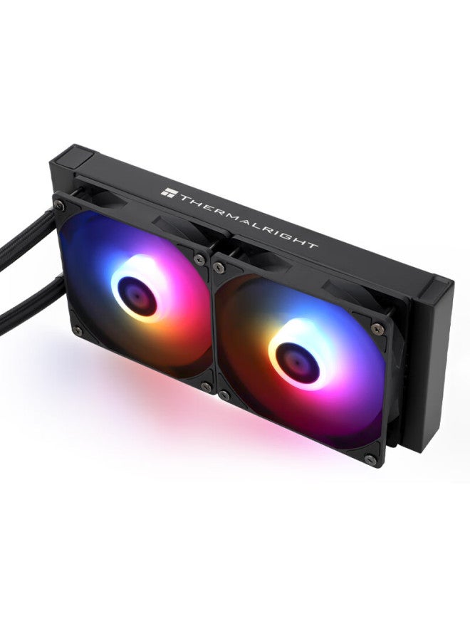 Thermalright مبرد سائل ثيرمالرايت أكوا إليت 240 أرجب، تأثيرات إضاءة شمسية كروما، حوامل تركيب معدنية بالكامل، كتلة ماء أرجب، Ae240 أرجب - Image 4