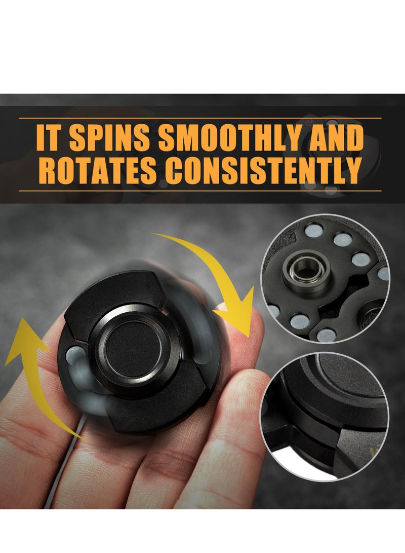 Excefore Premium Metal Fidget Slider and Fidget Spinner Toy, for Adults and Children Little Magnetic EDC,Mini Shuffle Toy for Adult Men Women - Image 4