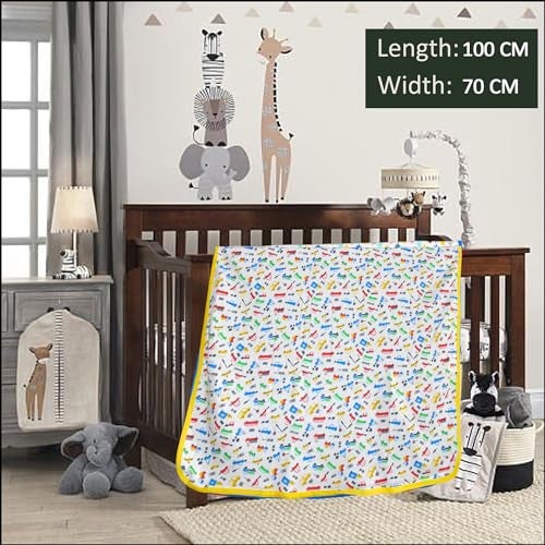 VParents Cotton New Born Baby Hooded Wrapper Blanket, Double Layer 0-12 Months deo - Image 5