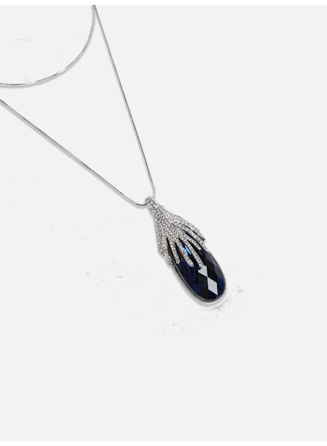 SOHI Crystal Vortex Artificial Pendant Necklace Jewellery