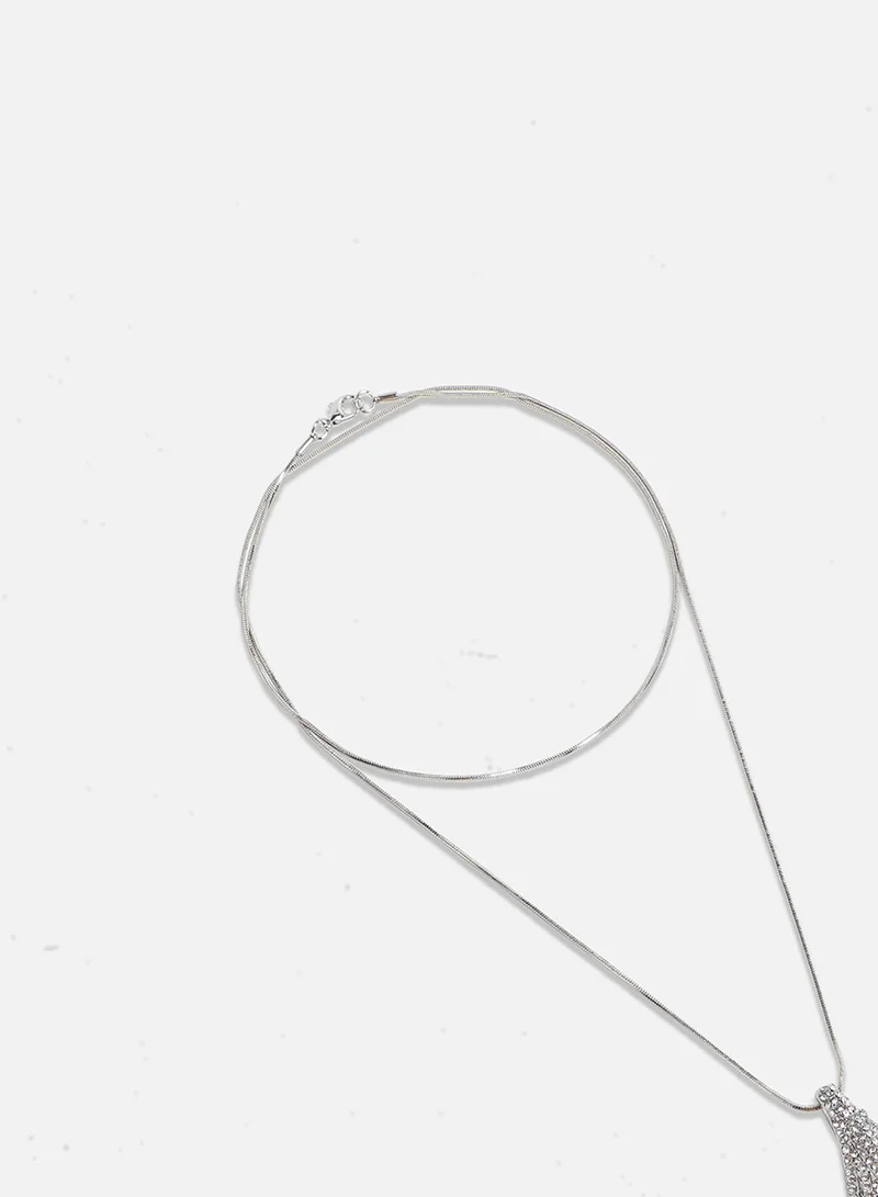 SOHI Crystal Vortex Artificial Pendant Necklace Jewellery