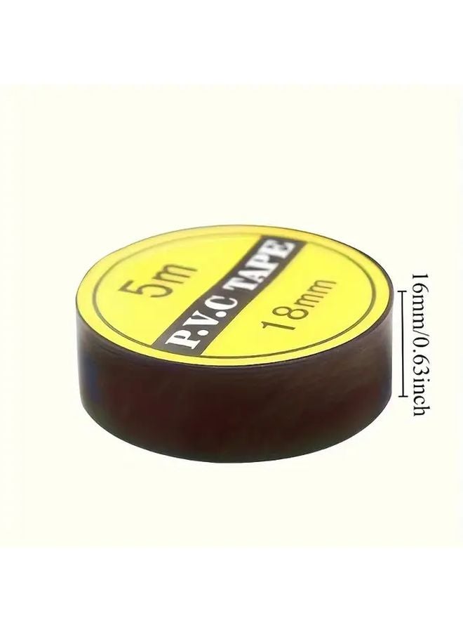 5 لفات شريط عازل مطاطي أسود مقاوم للحرارة العالية، شريط كهربائي متين ومرن للأسلاك - Image 3