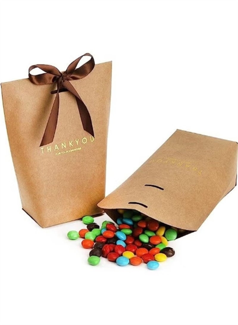 10 حزمة شكرا لك حقائب الهدايا مع الشرائط - Image 5