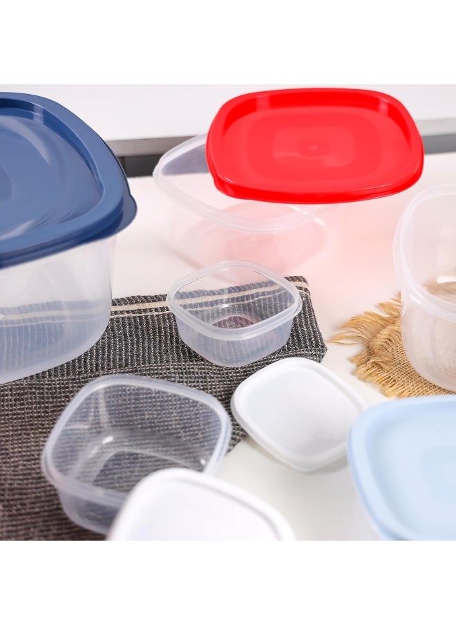 DELCASA Delcasa DC3047 Plastic Square Food Storage Container 7-Pieces Set  - Image 5