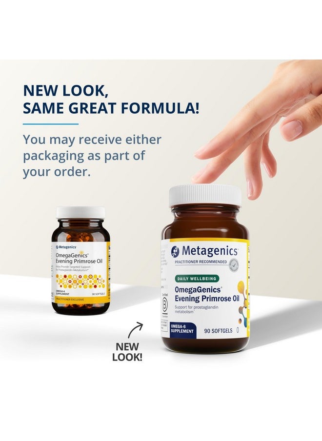 Metagenics Metagenics OmegaGenics Evening Primrose Oil - Supports Prostaglandin Metabolism & Cellular Health* - Gamma-Linolenic Acid (GLA) Supplement - Non-GMO & Gluten-Free - 90 Softgels  - Image 3