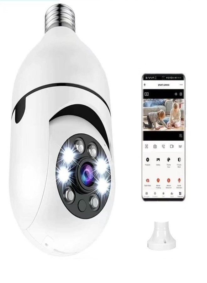 MAYUMI Light Bulb Outdoor WiFi Home Secure Alarm Two Way Audio | 360° Motion Sensor Wireless Security Camera - Image 1