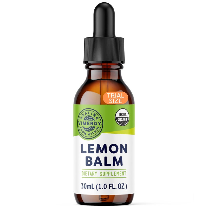 Vimergy USDA Organic Lemon Balm Extract, 115 Servings – Supports Calm and Relaxed Feeling– Relief from Occasional Nervous Tension – Alcohol-Free – Gluten Free, Non-GMO, Kosher, Vegan & Paleo (115 ml) - Image 1