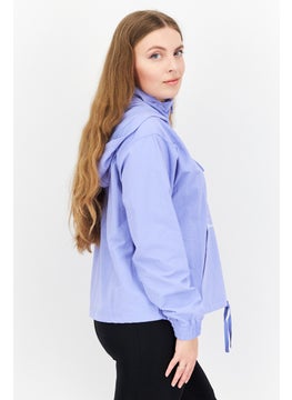 Champion Women Sportswear Fit Long Sleeve Training Hoodies, Blue  - Image 3