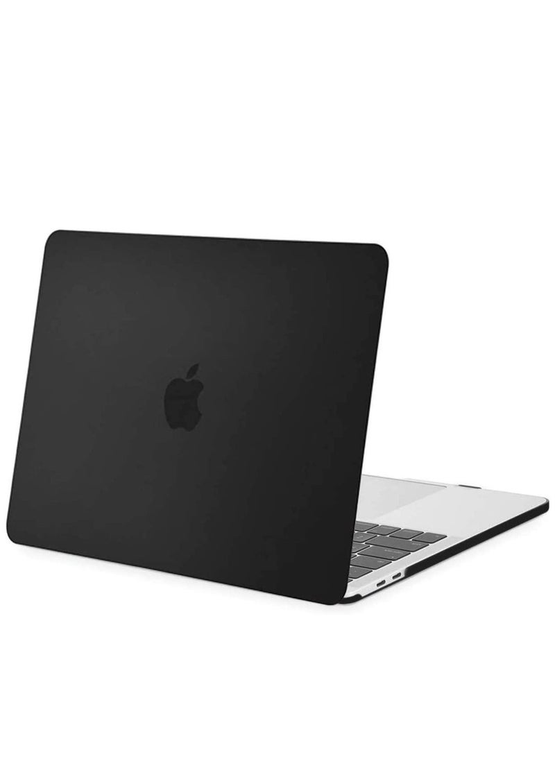 جراب MacBook Air 13.6 بوصة 2022 2023 Release A2681 M2 رقاقة مع شاشة Retina سائلة وحافظة صلبة بلاستيكية مزودة بمعرف اللمس وغطاء لوحة مفاتيح أسود - Image 2