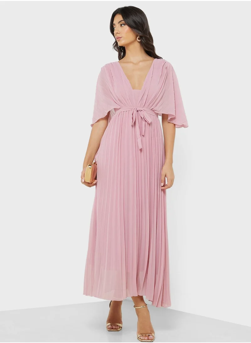 ELLA Pleated A-Line Dress