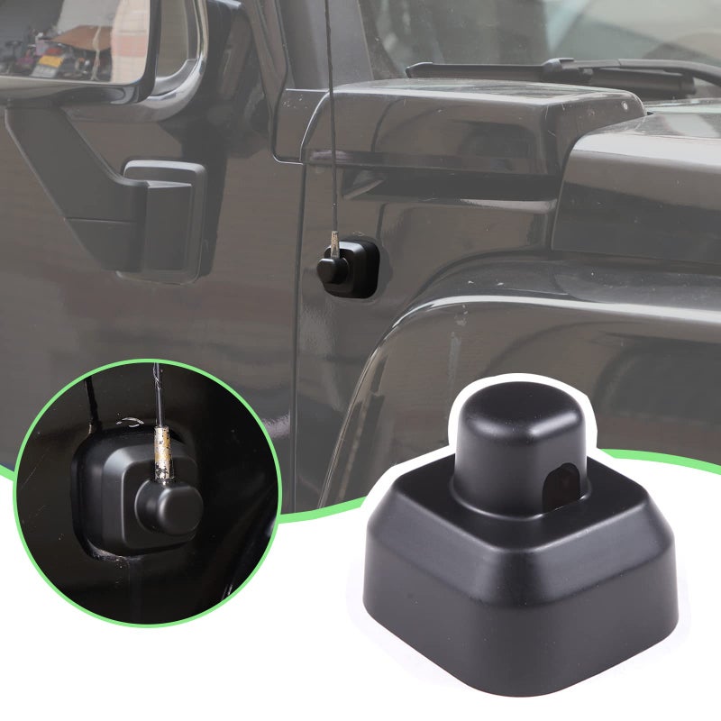 PIUGILH for H3 Antenna Cover with Adhesive Base Decorative Antenna Accessories for Hummer H3 200520091 PCS Matte Black