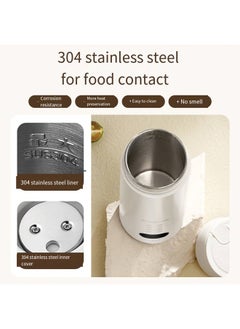 CHIGO CHIGO Portable Electric Water Cup - Mini Travel Heating Cup with 304 Stainless Steel, Adjustable Temperature, 400ml  - Image 3