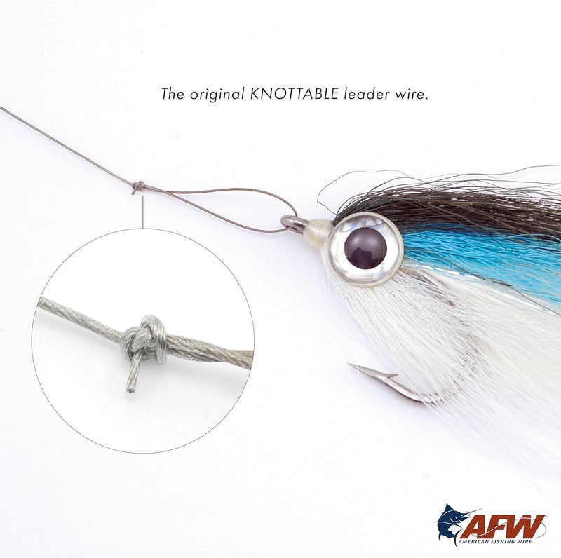 American Fishing Wire Surflon Micro Supreme 7x7 Stainless Steel Leader Wire - 40 lb Test, Camo, 16.4 ft - Image 5
