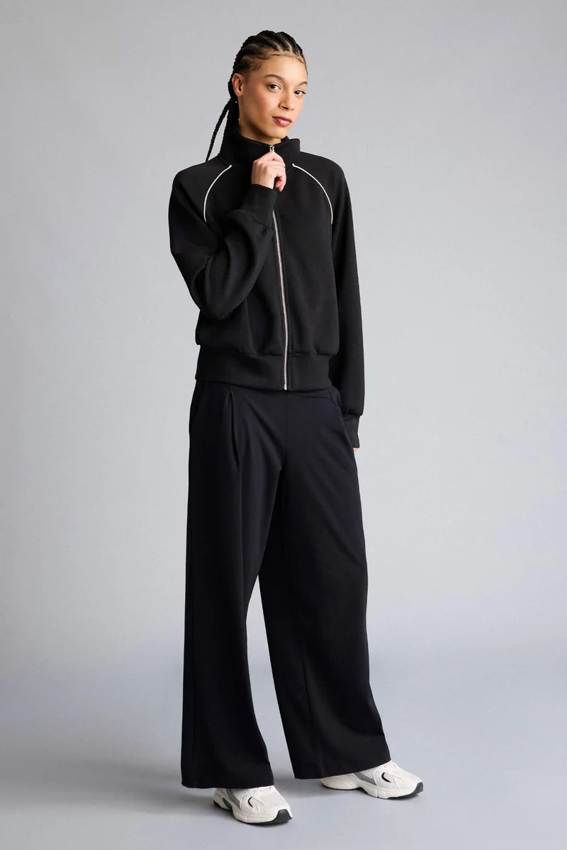 Defacto Wide Leg Long Pocketed Sports Sweatpants