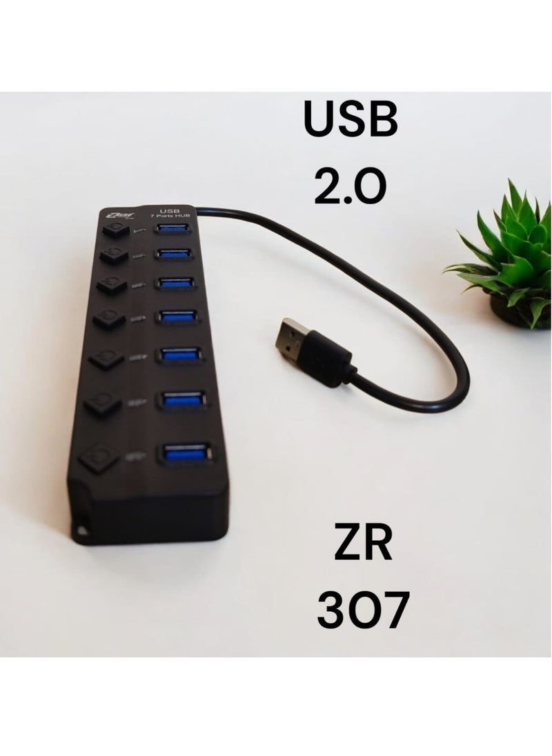 Zero - USB Hub 7 Ports (2.0) ZR 307 - Image 1