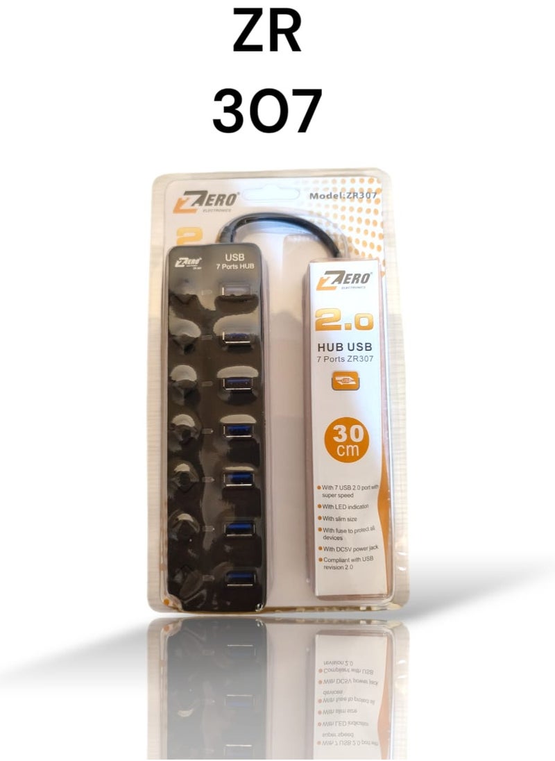 Zero - USB Hub 7 Ports (2.0) ZR 307 - Image 1