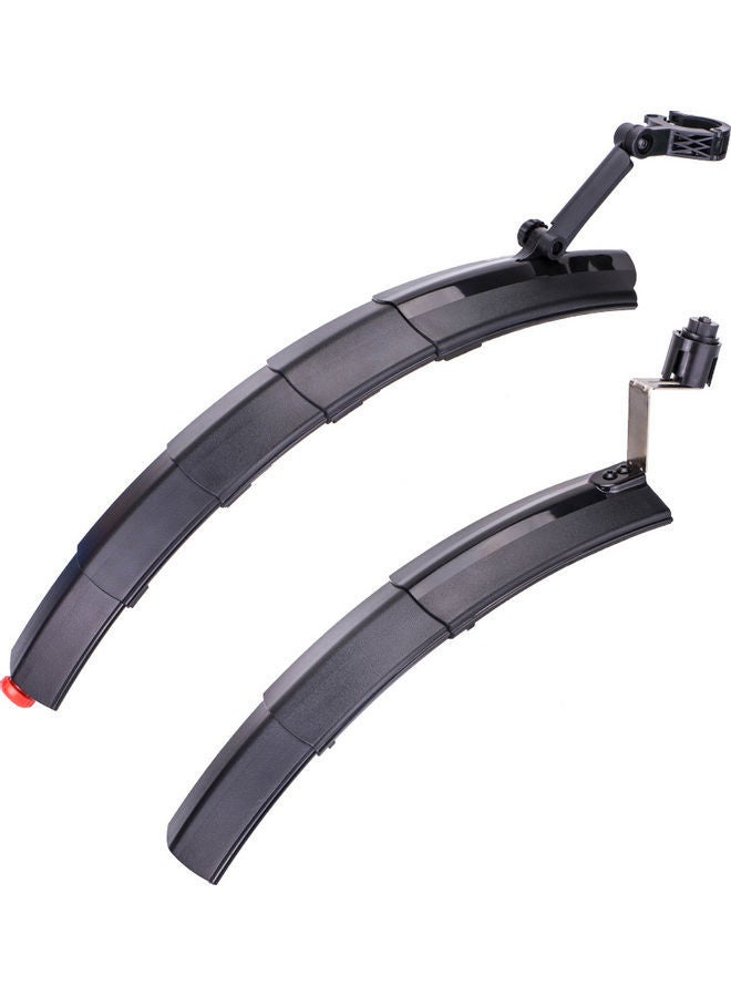 NIBEMINENT 2-Piece Bicycle Front And Rear Fender With Tail Light Set 