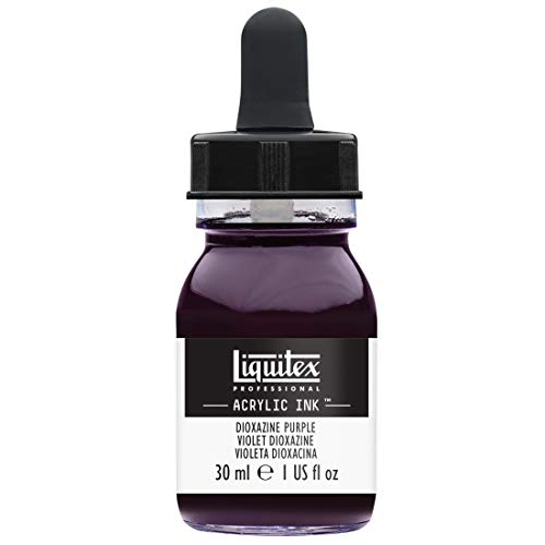 Liquitex Professional Acrylic Ink, 1-oz (30ml) Jar, Dioxazine Purple - Image 1