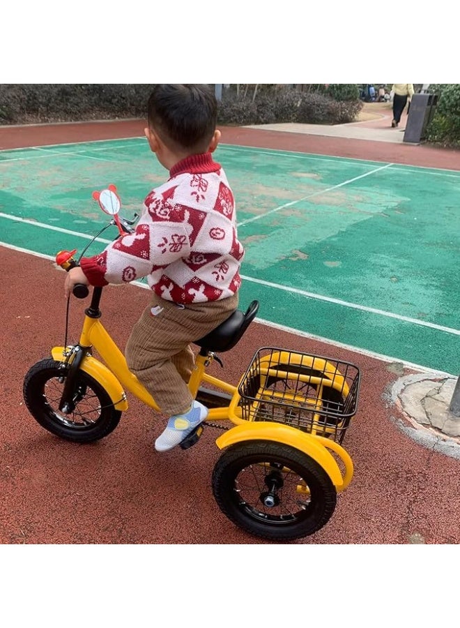 Bosheng Tricycle With Basket 12 Inch Yellow MN011 - Image 3