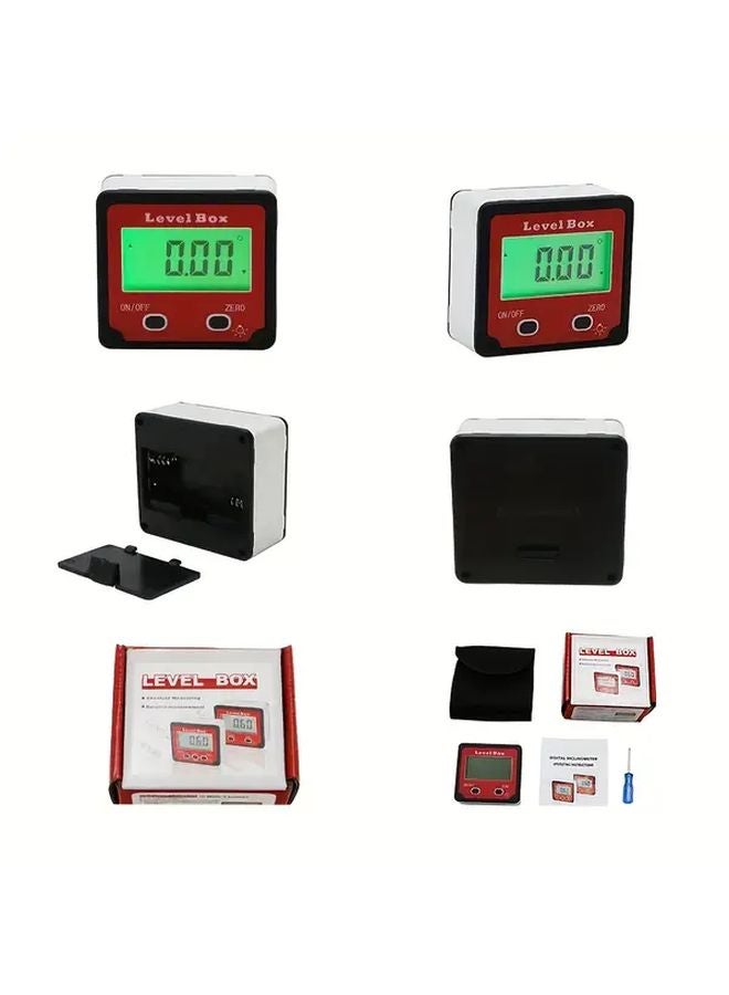 2 Button Digital Level Box With LCD Backlight High Precision 0 01 Degree Resolution - Image 4