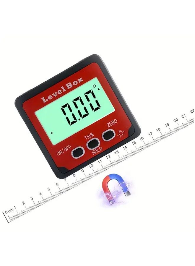2 Button Digital Level Box With LCD Backlight High Precision 0 01 Degree Resolution - Image 2