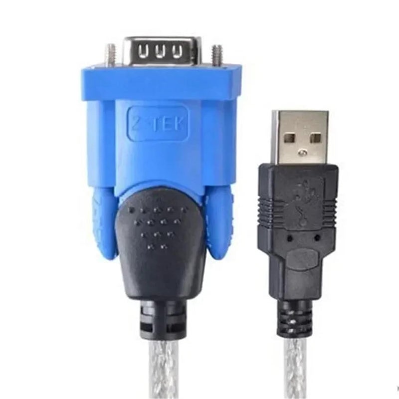Industrial Grade PLC Conversion Cable USB to RS232 Serial Port Z-TEK Universal Data Programming Download Line USB-232 - Image 1