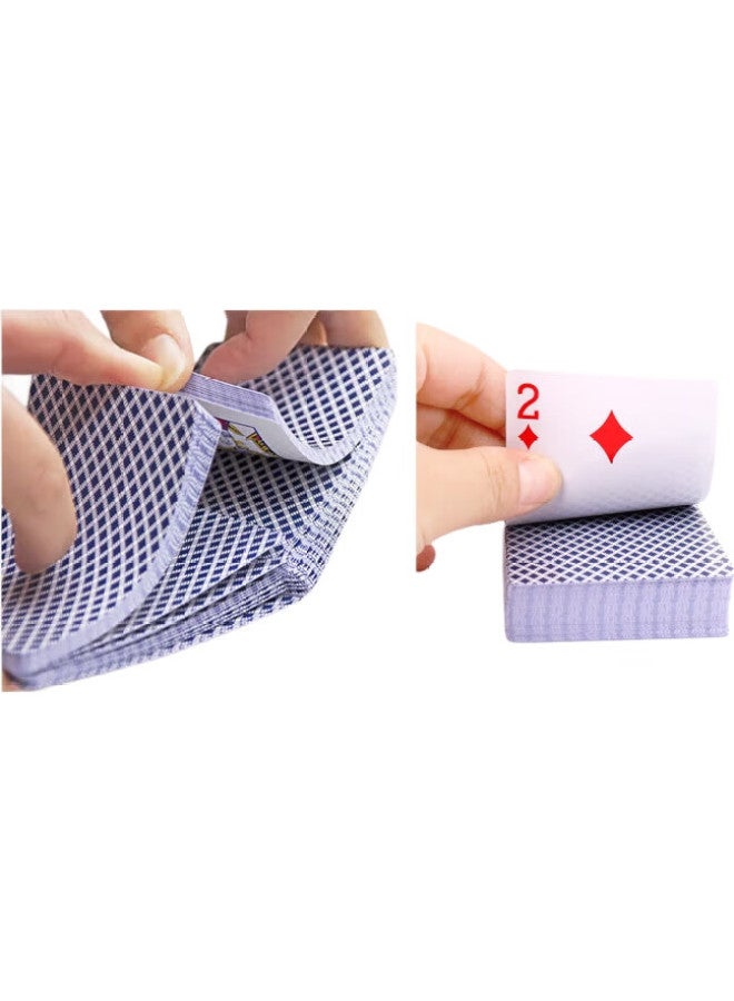 Yaoji Playing Cards, Durable And Thick Cards For Texas Hold'Em, Guandan, Doudizhu, 2018 Blue, Full Set Of 10 Decks - Image 2