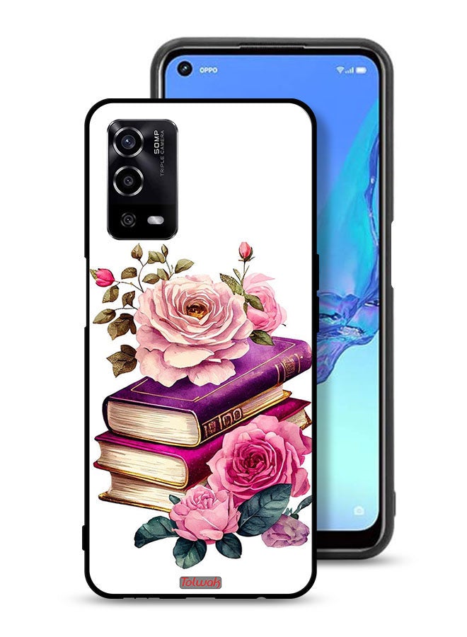 Tolwak Oppo A55 4G Protective Case Cover Roses And Books - Image 1