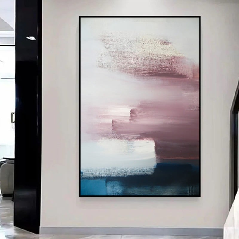 ماركتنا لوحة قماشية بتصميم الفن التشكيلي مع برواز مجوف مقاس (60×90) قطعة واحدة - Image 3