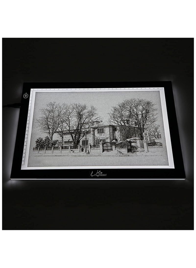 Portable A4 Tracing LED Copy Board Light Box, Ultra-Thin Adjustable USB Power Artcraft LED Trace Light Pad for Tattoo Drawing, Streaming, Sketching, Animation, Stenciling - Image 2