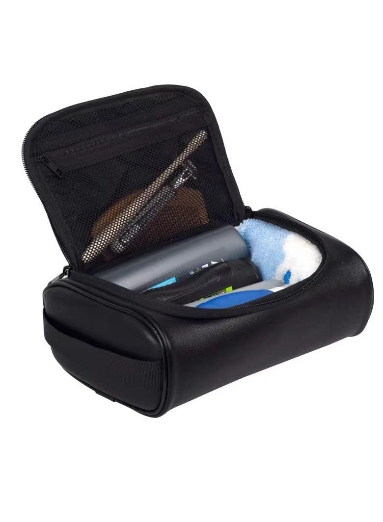 Bluejw Toiletry Bag for Men, Premium Quality Durable and Stylish Travel Organizer, Waterproof Leather Dopp Kit Toiletries Accessories, Travel, Grooming Personal Care (Black) - Image 4