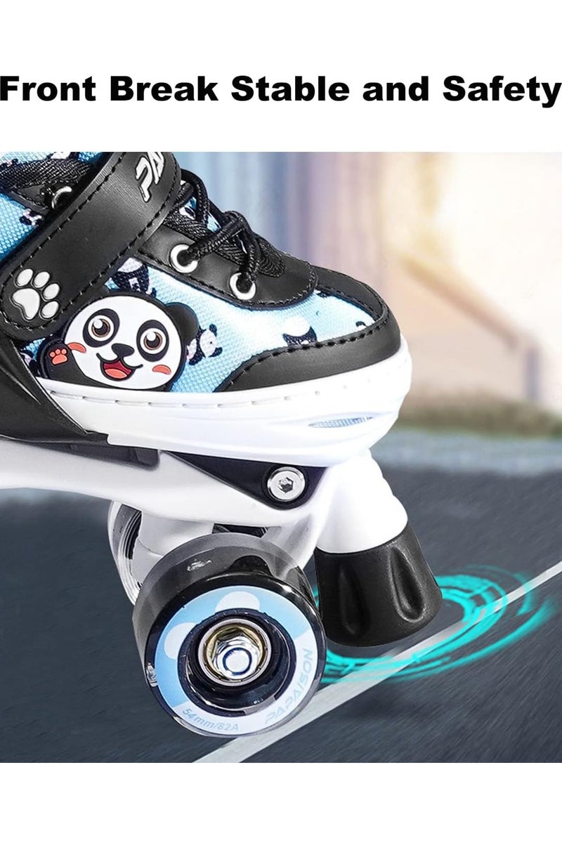 MONOGUE Panda Design Double Row Skating Shoes with Lighting Wheel for Beginners and Safety - Image 2