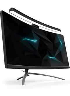 Fankalo Curved Monitor Light Bar for Curved Monitor,with 3 Color Temperature Modes(3000K-4200K-6500K), Stepless Dimming,Monitor Lamp with USB Powered for Work and Office, Black  - Image 1