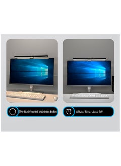 Fankalo Curved Monitor Light Bar for Curved Monitor,with 3 Color Temperature Modes(3000K-4200K-6500K), Stepless Dimming,Monitor Lamp with USB Powered for Work and Office, Black  - Image 4