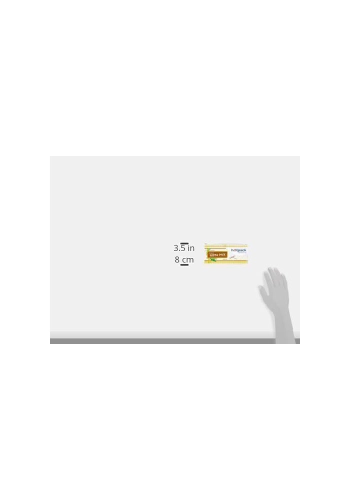 Hotpack Disposable Bamboo Tooth Picks Individually Wrapped, Sturdy Double Sided 1000 Pieces - Image 4