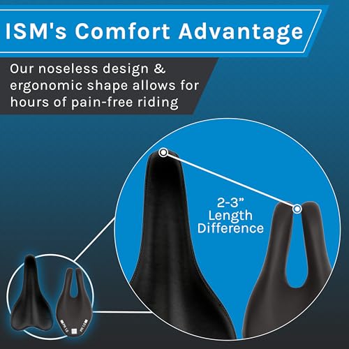 ISM PR Series Noseless Bicycle Seat - Anatomic Relief Bicycle Saddle for Hybrid, Time Trial, Road, and Mountain Bikes - No Nose Bike Saddle for Reduced Numbness and Discomfort - Image 3