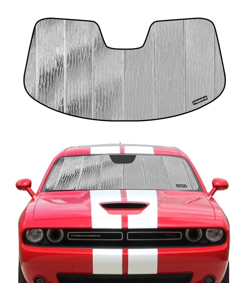 Pigenius Windshield Sunshade for Dodge Challenger 20152023 Front Window Shade AstraGuard