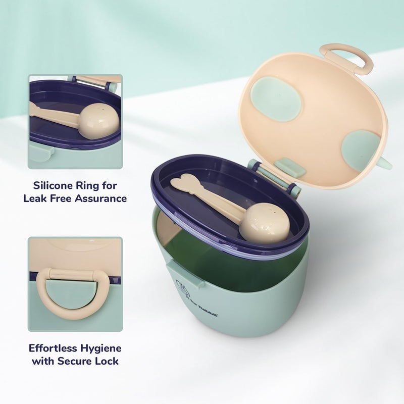 R for Rabbit Crescent Green Meal Box for Kids - Image 4
