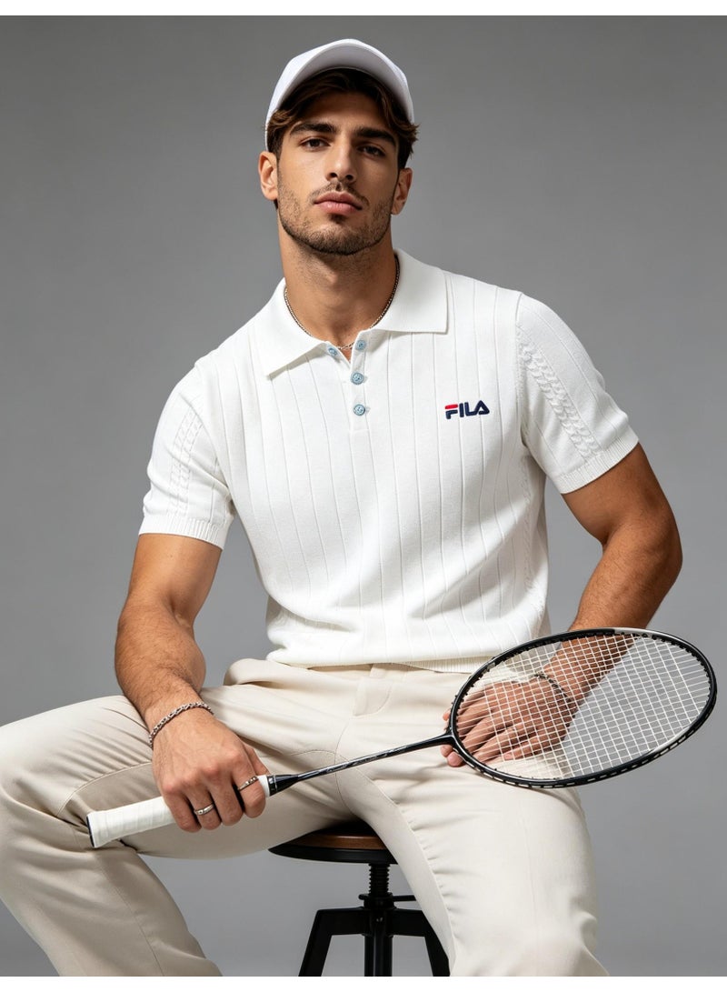 فيلا FILA men's and women's short-sleeved Polo shirts with vertical pits - Image 2