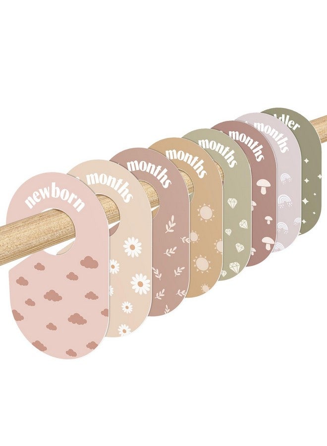 WSICSE Baby Closet Divider, Double-Sided Baby Clothes Organizer Nursery Closet Organizer for baby Clothes from Newborn to 24 Month - Image 1