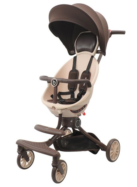 V18 Lightweight Stroller for Toddlers，Reversible and Reclinable Seat&Sun Canopy，Stroller with Adjustable Handles & Backrest and Storage Bag