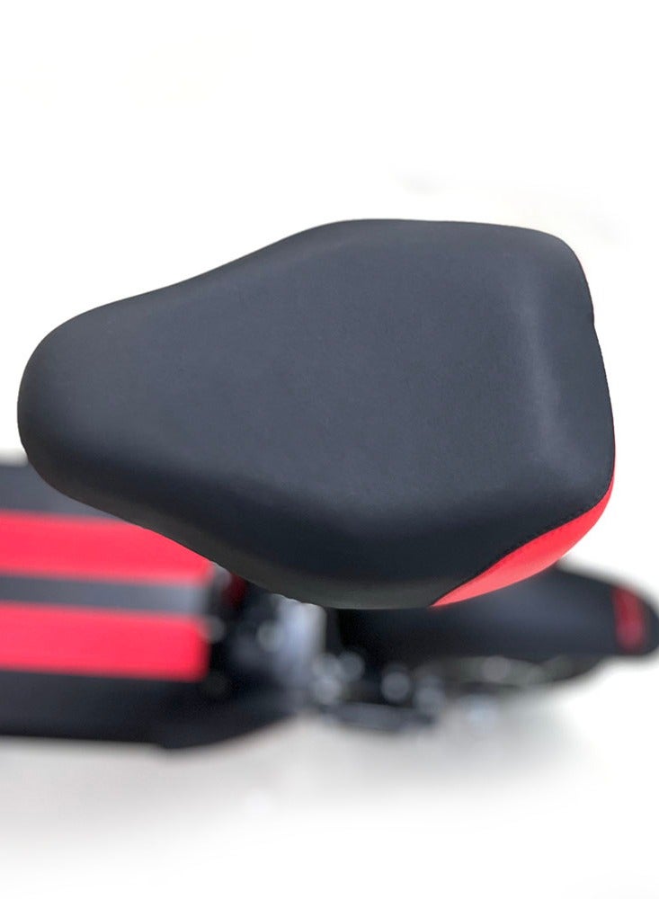 Crony V10 Big Display 1200W Motor Electric Scooter – 45-68KM/H Speed, 20-40KM Range, 10” Off-Road Tires, 48V 12AH Battery, Dual Suspension, Dual Disc Brakes, Foldable Aluminum Frame, Triple LED Headlights, LED Base Lighting, Heavy Duty 120KG Load, Electric Scooter with Seat for Adults, Perfect for Fast Urban Commuting and Outdoor Adventures, Red - Image 5