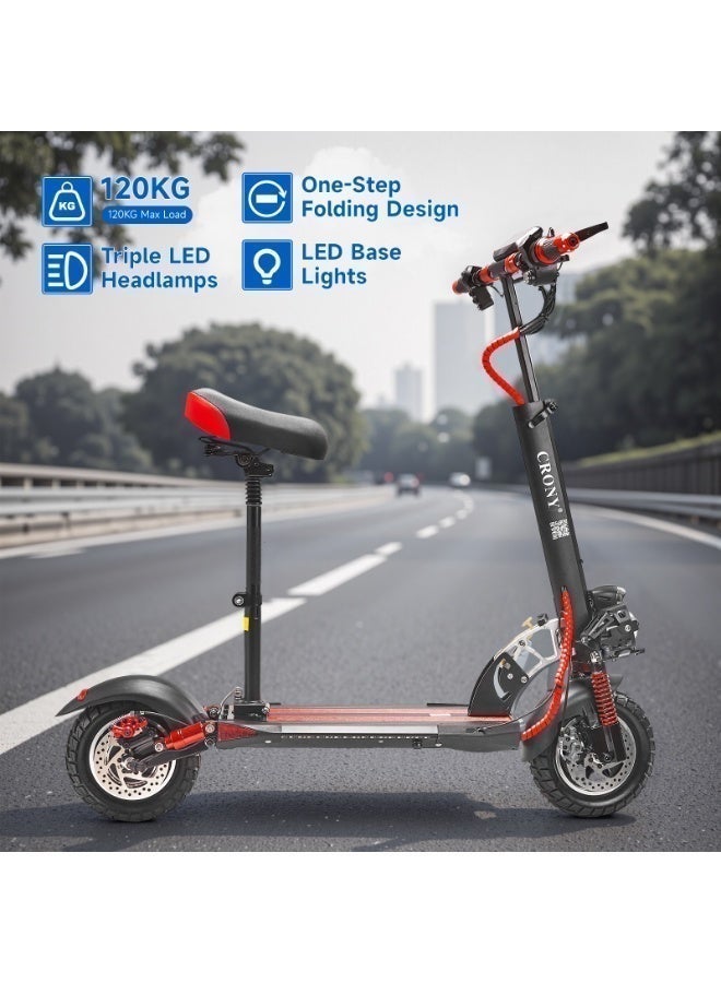 V10 Big Display 1200W Motor Electric Scooter – 45-68KM/H Speed, 20-40KM Range, 10” Off-Road Tires, 48V 12AH Battery, Dual Suspension, Dual Disc Brakes image 8