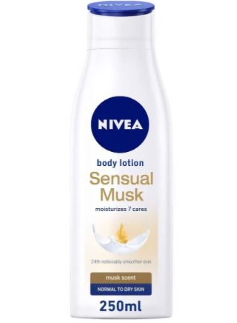 Nivea Sensual Musk Body Lotion Dry Skin 250Ml - Image 1