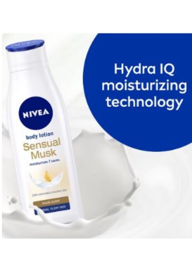 Nivea Sensual Musk Body Lotion Dry Skin 250Ml - Image 2