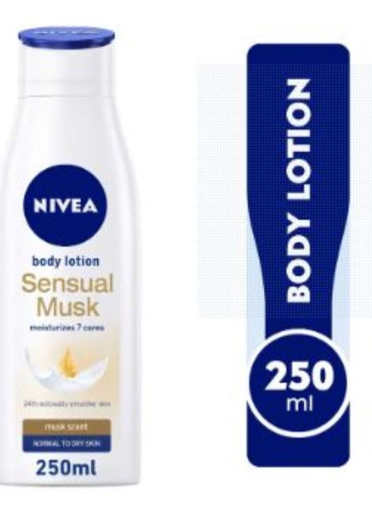 Nivea Sensual Musk Body Lotion Dry Skin 250Ml - Image 3