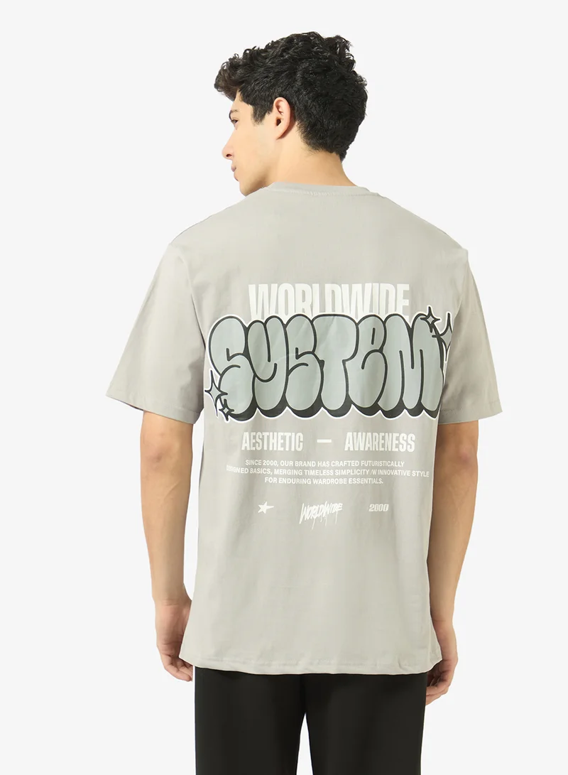 Ripples Mens Drop Shoulder T-shirt