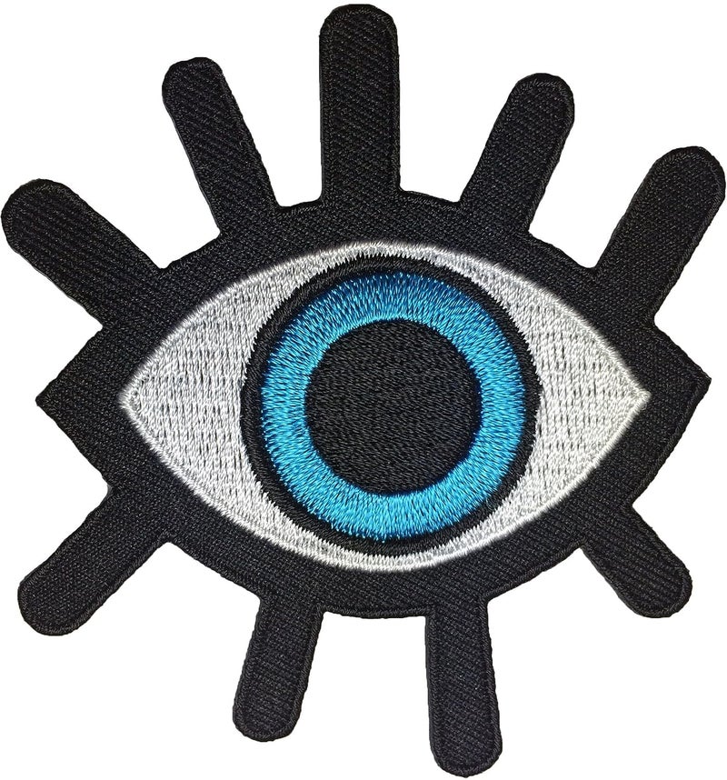 Daily Crafts Daily Crafts 10 Pcs Eyes Clothes Embroidered Iron On Patches for Clothing DIY Stripes Motif Appliques Parches Bordados Badges  - Image 2